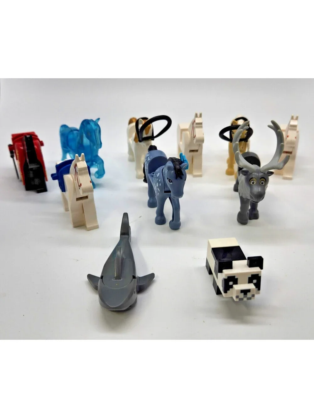 LEGO Animal Figure Lot Sven Reindeer Horses Panda Shark Minecraft Mixed Bundle